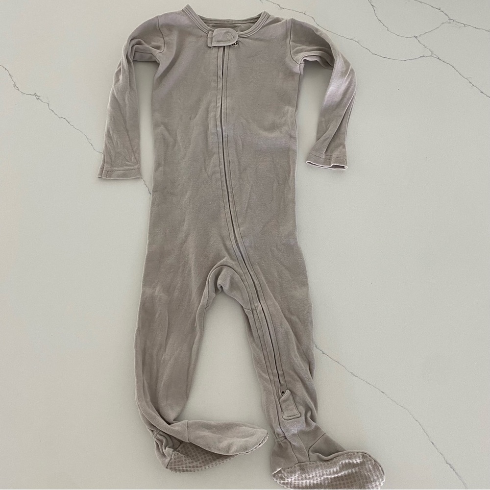 L'ovedbaby Soft Gray Kids Footie